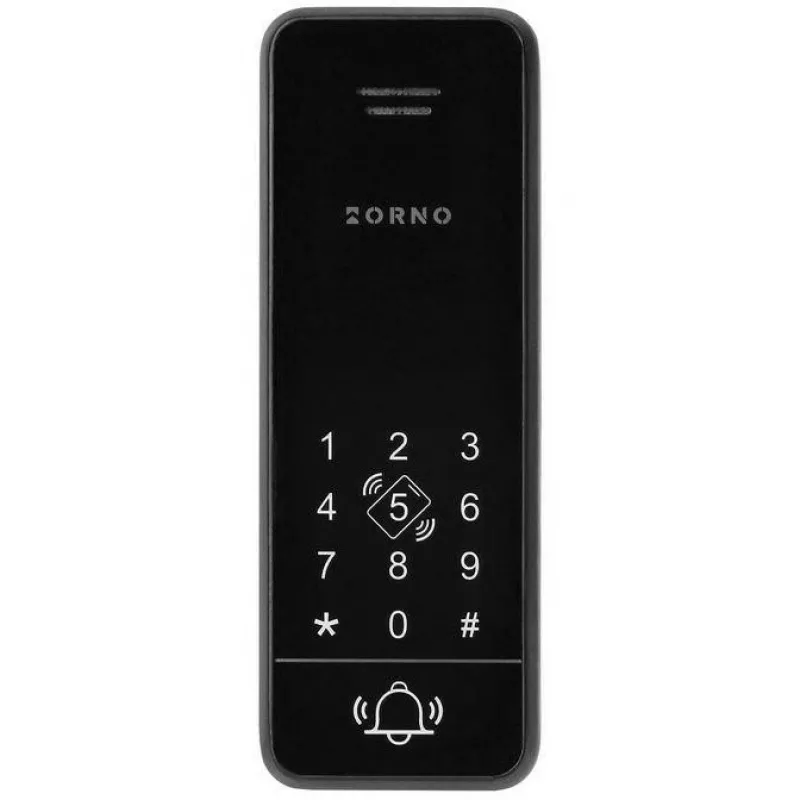 ORNO OR-DOM-BA-933/B Audio Intercom Set, Single-Family, 2-Wire, Keypad, RFID, Black