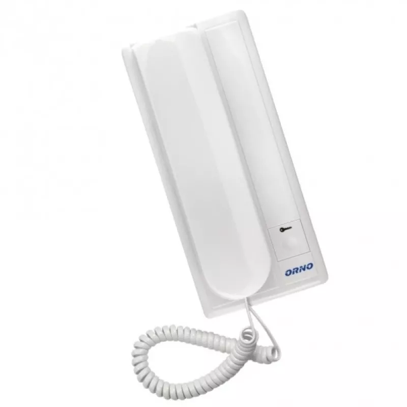 ORNO OR-DOM-RL-901UD (RL-3208U) Audio Intercom Handset, White, Surface Mount, 2-Wire Analog