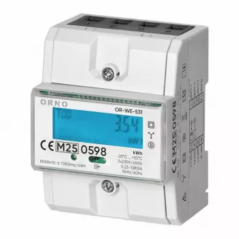 ORNO Trifazis elektros skaitiklis 80A 3 moduliai