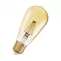 OSRAM LED lempa 6.5W 725lm 2400K E27 reguliuojamo ryškumo kaitinimo siūlelio auksinė