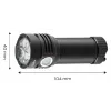 OSRAM P9 LED USB įkraunamas žibintuvėlis 3300 lm juodas