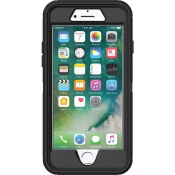 OtterBox Defender Series Apple iPhone 7 - ProPack Each - Heavy-Duty Protective Case - Polycarbonate, Synthetic Rubber - Black - for Apple iPhone 7, 8, SE (2nd Generation), SE (3rd Generation)