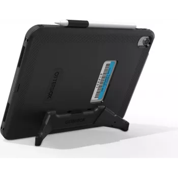 OtterBox Defender Series Kickstand Case, skirta iPad 10th Gen – itin tvirtas apsauginis dėklas su integruotu ekrano apsauginiu stiklu – atitinka karinius kritimo testus – juoda (77-93756)