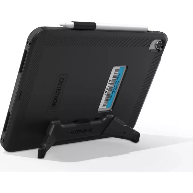 OtterBox Defender Series Kickstand Case, skirta iPad 10th Gen – itin tvirtas apsauginis dėklas su integruotu ekrano apsauginiu stiklu – atitinka karinius kritimo testus – juoda (77-93756)