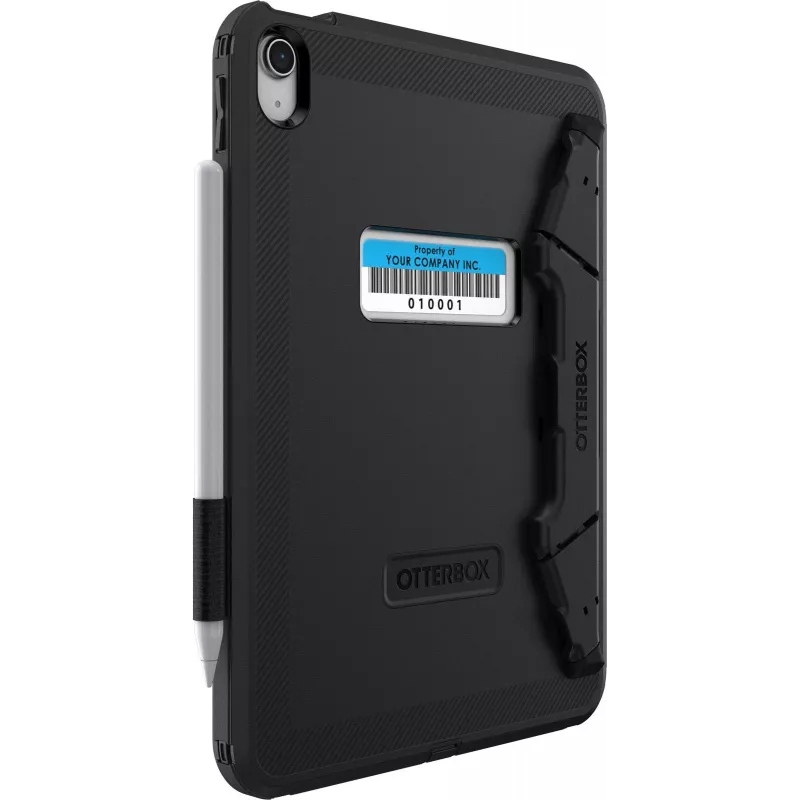 OtterBox Defender Series Kickstand Case, skirta iPad 10th Gen – itin tvirtas apsauginis dėklas su integruotu ekrano apsauginiu stiklu – atitinka karinius kritimo testus – juoda (77-93756)