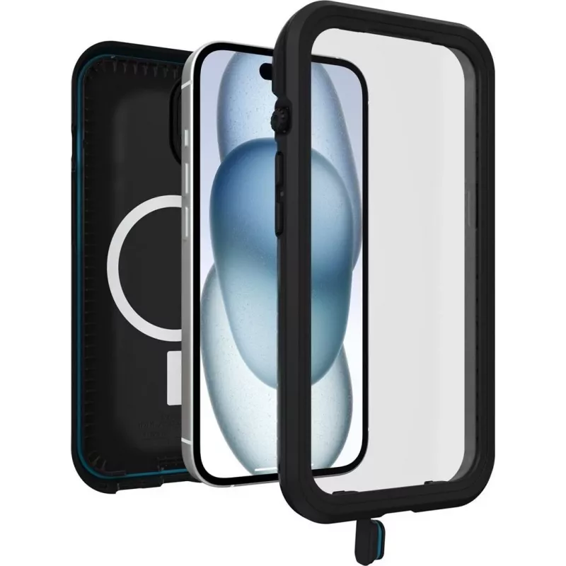 OtterBox FRE MagSafe apsauginis dėklas, skirtas Apple iPhone 15 - juodas