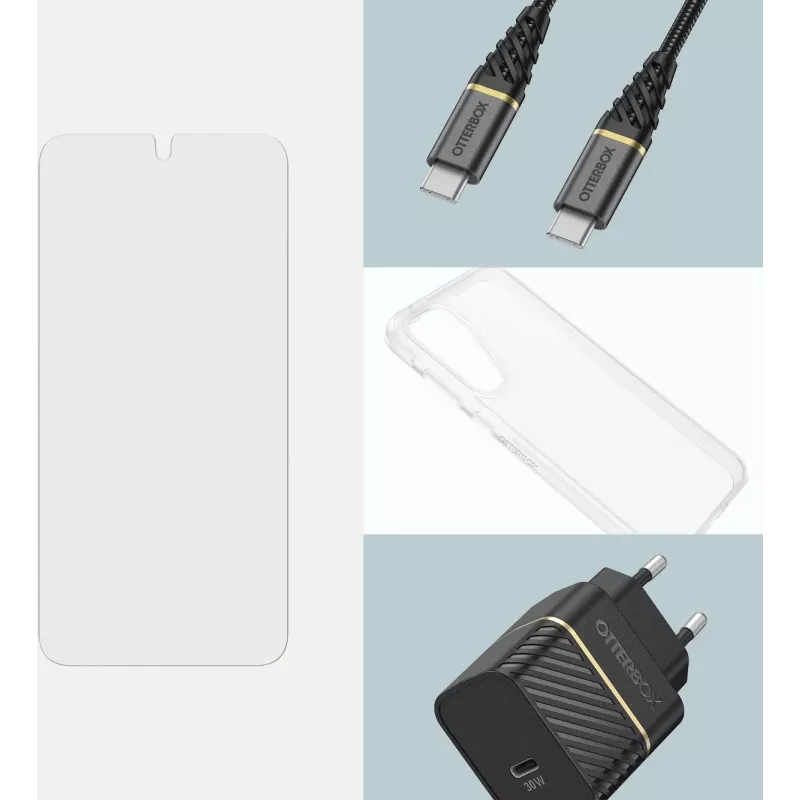 OtterBox Glass Series Screen Protector, skirtas Samsung Galaxy A55 5G – permatomas – atsparus kritimams – atsparus įbrėžimams – nedūžtantis – 1 pakuotė (77-95481)