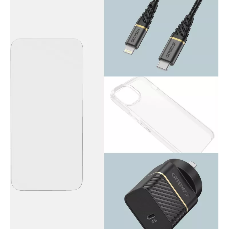 OtterBox Premium Glass priešmikrobinis ekrano apsauginis stiklas, skirtas Apple iPhone 13 / 13 Pro - skaidrus 77-96637