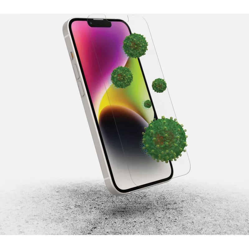 OtterBox Premium Glass Antimicrobial Series Screen Protector, skirta iPhone 14 / iPhone 13 Pro / iPhone 13 - permatoma