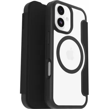 OtterBox React Folio MagSafe Series Case for Apple iPhone 17 - Black Crystal (Transparent/Black)
