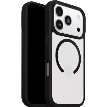 OtterBox React MagSafe, skirta iPhone 17 Pro, Black Crystal - skaidri/juoda