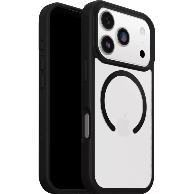 OtterBox React MagSafe, skirta iPhone 17 Pro, Black Crystal - skaidri/juoda