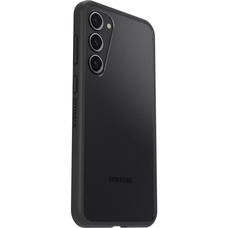 OtterBox React Series galinis dangtelis, skirtas Samsung Galaxy S23+ - antimikrobinis, Black Crystal 77-91304
