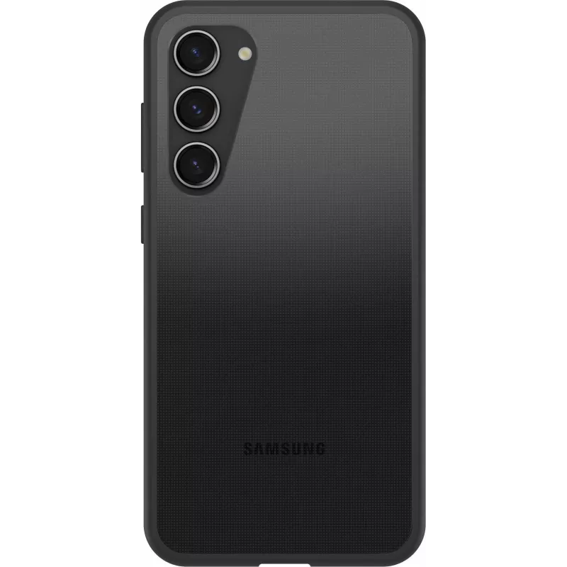 OtterBox React Series galinis dangtelis, skirtas Samsung Galaxy S23+ - antimikrobinis, Black Crystal 77-91304