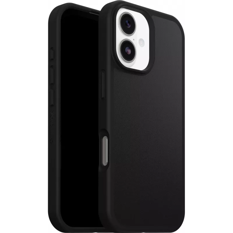 OtterBox React Series MagSafe Case, skirtas iPhone 15 Pro Max - Black Crystal (permatoma/juoda)