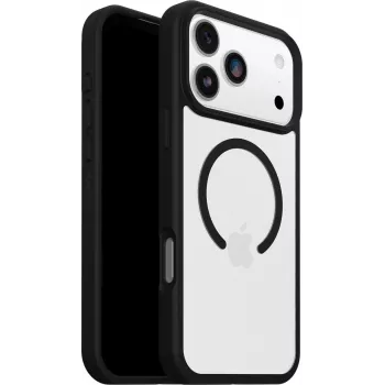 OtterBox React Series MagSafe Dėklas, skirtas iPhone 17 Pro Max - Black Crystal (Skaidrus/Juodas)