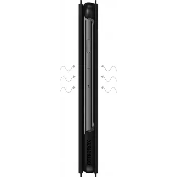 OtterBox Strada Series atlenkiamas dėklas Apple iPhone 6/6s/7/8/SE (2-oji ir 3-ioji karta) - juodas