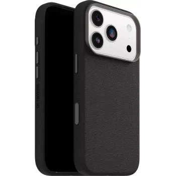 OtterBox Symmetry Cactus Leather Camera Control, skirta iPhone 17 Pro, Ash Black