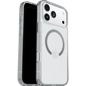 OtterBox Symmetry Clear MagSafe Series Case su fotoaparato valdymo mygtuku, skirta Apple iPhone 17 Pro Max - skaidri (77-98856)
