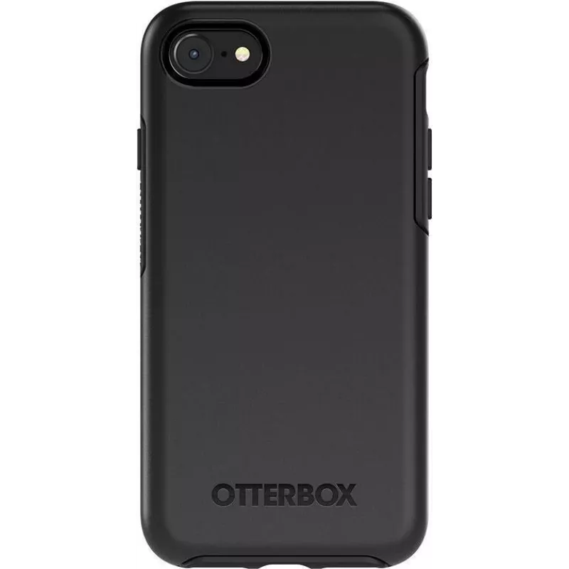 OtterBox Symmetry Series Pro Pack - Galinis dangtelis, skirtas Apple iPhone 7, 8, SE (2-os kartos), SE (3-ios kartos) - Polikarbonatas, Sintetinė guma - Juoda