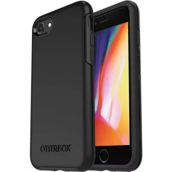 OtterBox Symmetry Series Pro Pack - Galinis dangtelis, skirtas Apple iPhone 7, 8, SE (2-os kartos), SE (3-ios kartos) - Polikarbonatas, Sintetinė guma - Juoda