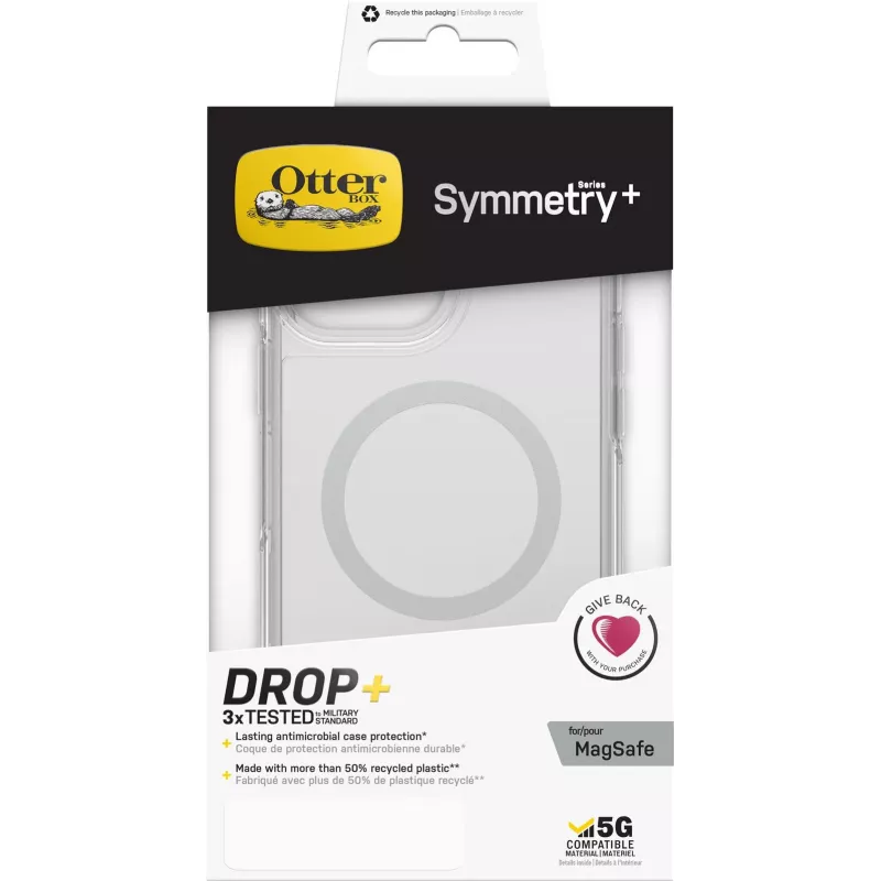 OtterBox Symmetry Series+ su MagSafe skaidrus dėklas, skirtas Apple iPhone 13 Pro Max