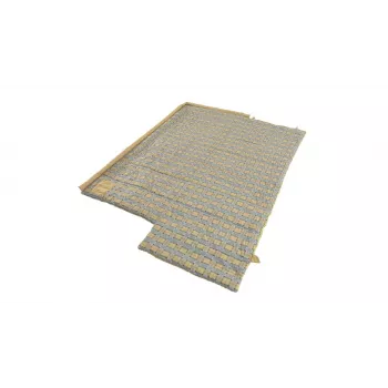 Outwell Commodore miegmaišis 225 x 85 cm 9/5/-8 °C su atskira pagalve, 2 krypčių automatinio užrakinimo L formos užtrauktuku