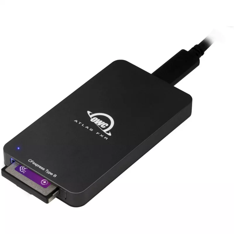 OWC Atlas FXR CFexpress Thunderbolt 3 kortelių skaitytuvas – juodas OWCTB3CFXRDR