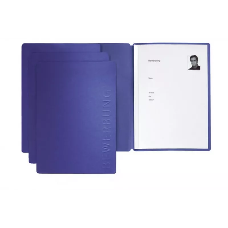 PAGNA Bewerbungsmappe SOLO DIN A4 Blue - Application Folder
