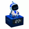 Paladone AstroBot Icon žadintuvas - pilka/balta skaitmeninis LCD robotas su snaudimo funkcija