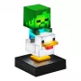 Paladone Chicken Jockey Icon Light - Oficialiai licencijuota Minecraft LED stalinė / naktinė lemputė