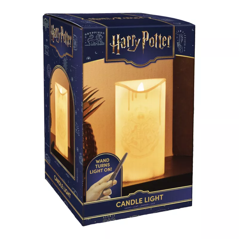 Paladone Harry Potter LED žvakių rinkinys su burtų lazdelės nuotolinio valdymo pultu V3 – 10 plūduriuojančių mirgančių žvakių