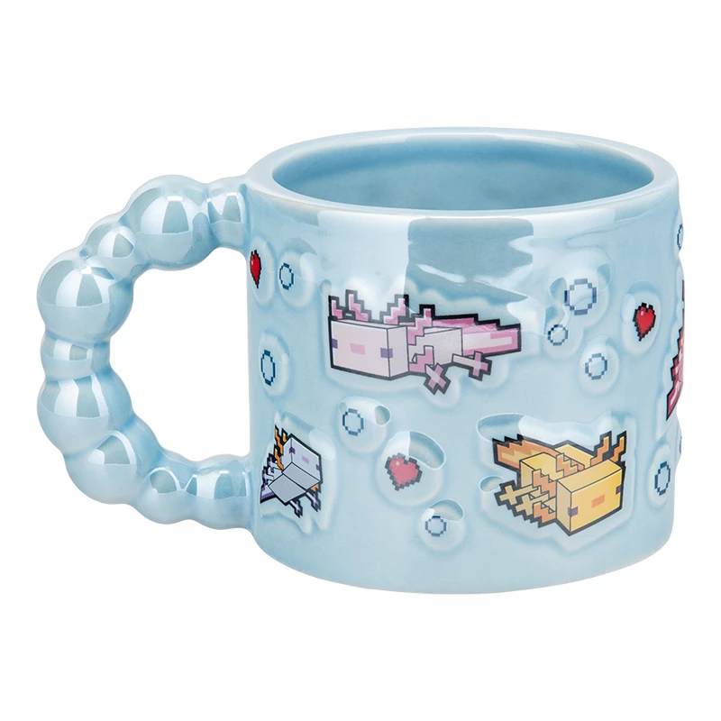 Paladone Minecraft Axolotl Bubble Shaped Mug - 325 ml Keraminis Rožinis