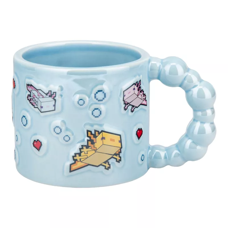 Paladone Minecraft Axolotl Bubble Shaped Mug - 325 ml Keraminis Rožinis