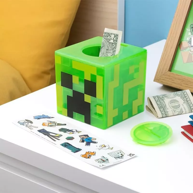 Paladone Minecraft Creeper Maze Safe V2 – Electronic Puzzle Money Box with Creeper Sound Effects
