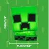 Paladone Minecraft Creeper SquishyGlo Silikoninis Šviestuvas Įkraunamas – Pripgęstantis Žalias LED Naktinis Šviestuvas su 3 Ryškumo Lygiais ir Micro USB Įkrovimu