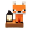 Paladone Minecraft Fox Solar Light - LED lauko dekoratyvinė figūrėlė su prieblandos jutikliu, šiltai balta šviesa, atspari purslams