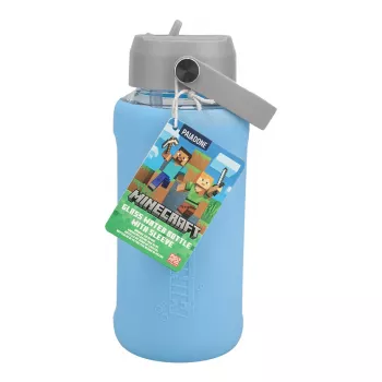 Paladone Minecraft Glass Water Bottle 450 ml Creeper Design