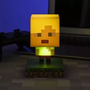Paladone PP6591MCF Minecraft Alex Icon Light - USB maitinamas LED naktinis šviestuvas, besikeičiančių spalvų