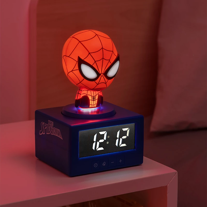 Paladone Spider-Man Icon žadintuvas - skaitmeninis LED, raudonas/juodas