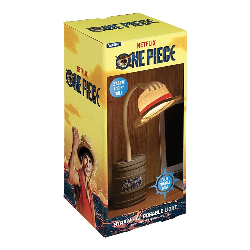 Paladone Straw Hat Posable Light - One Piece Luffy stalinė lempa, maitinama USB LED