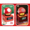 Paladone Super Mario Super Mushroom Icon žadintuvas - skaitmeninis LCD, maitinamas USB, oficialūs Nintendo garso efektai, raudonas/baltas