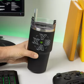 Paladone Xbox Gamer Cup - keraminis puodelis su valdymo pulto rankena, 300 ml, juodas/žalias