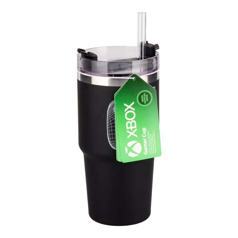 Paladone Xbox Gamer Cup - keraminis puodelis su valdymo pulto rankena, 300 ml, juodas/žalias