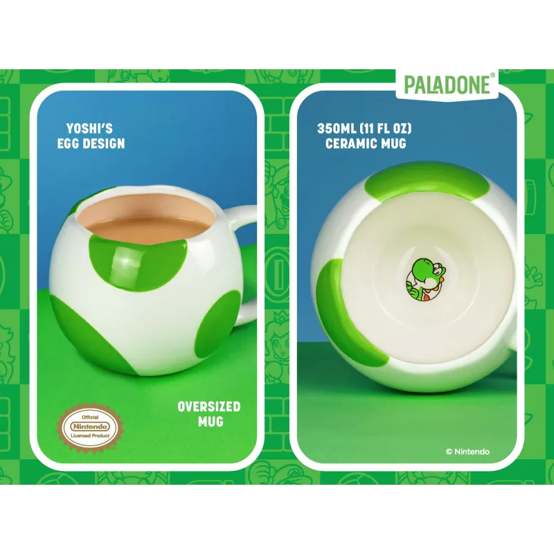 Paladone Yoshi kiaušinio formos puodelis