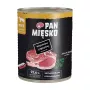 PAN MIĘSKO Šlapias šunų maistas su kiauliena ir ėriena 800g – Pilnavertis paštetas visų veislių šunims