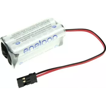 Panasonic eneloop NiMH baterijų paketas 4xAAA 4,8V 750mAh su kabeliu ir kištuku 124005