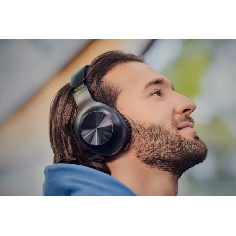 Panasonic RB-HX220BDEK ant ausų Bluetooth ausinės, juodos