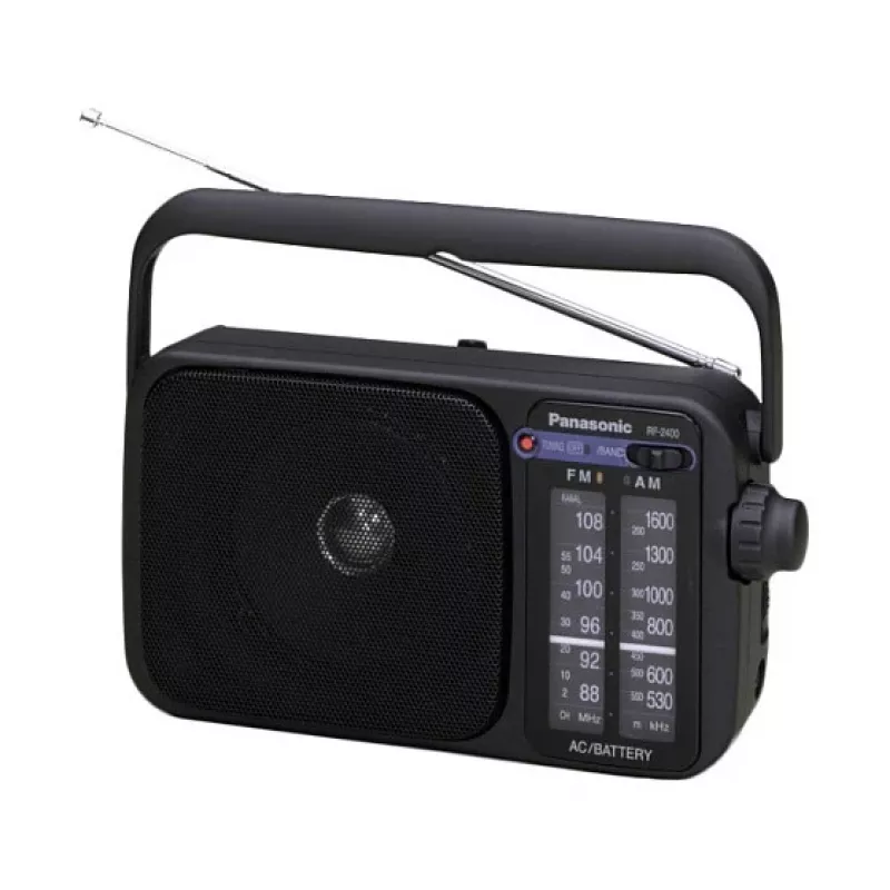 Panasonic RF-2400DEG-K Nešiojamas analoginis AM/FM radijas - Juodas