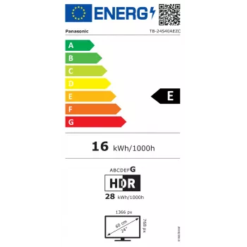 Panasonic TB-24S40A 24 colių HD Ready LED televizorius - juodas